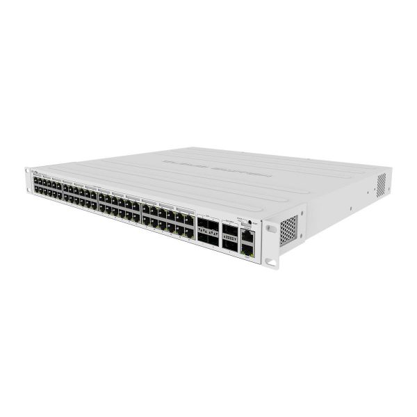 4752224002273 Switch zarządzalny MikroTik CRS354-48P-4S+2Q+RM 48x 1GbE 4x 10GbE SFP+ 2x 40G QSFP+ PoE 1U  - Incom Group
