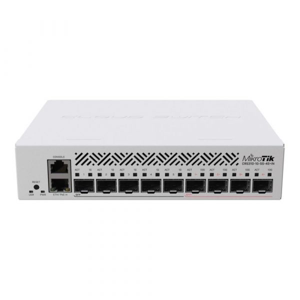   - Incom Group
 Switch zarządzalny MikroTik CRS310-1G-5S-4S+IN 5xSFP 4xSFP+ 1x1GbE PoE