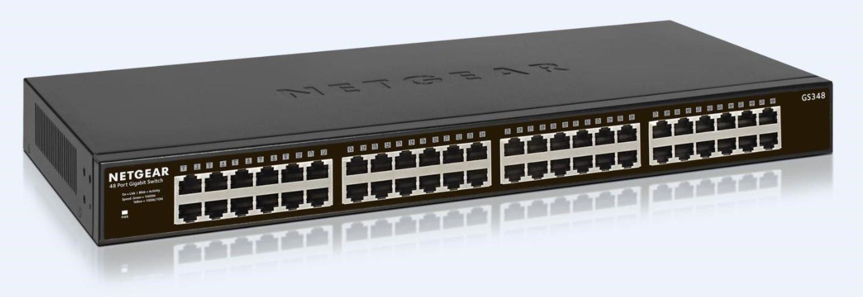 0606449120219  - Incom Group
 Switch niezarządzalny Netgear GS348-100EUS LAN 48 x10/100/1000