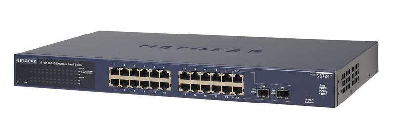  - Incom Group
 Switch zarządzalny Netgear GS724T 24 x 10/100/1000 ProSafe 0606449098310