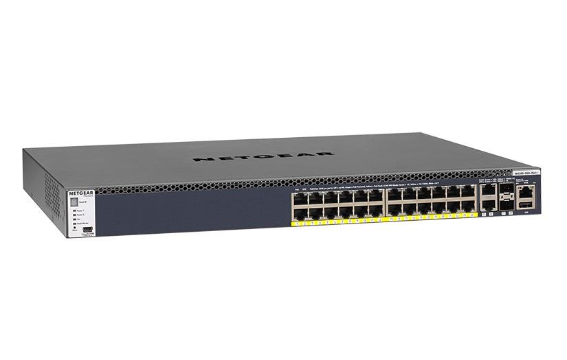 0606449112771 Switch zarządzalny Netgear M4300 Intelligent Edge POE+ (550W PSU) 24 x10/100/1000 2 x 1/10G SFP+ 2x 10G BASE-T  - Incom Group
