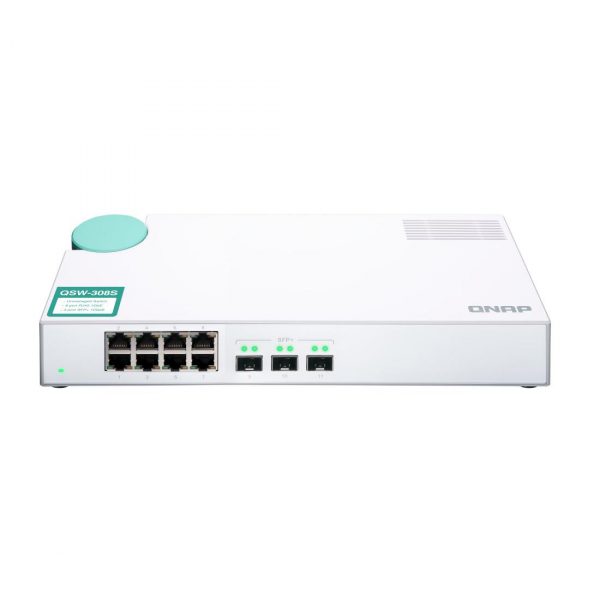 Switch niezarządzalny QNAP QSW-308S 8x1GbE RJ45 3x10GbE SFP+  - Incom Group
 4713213515990