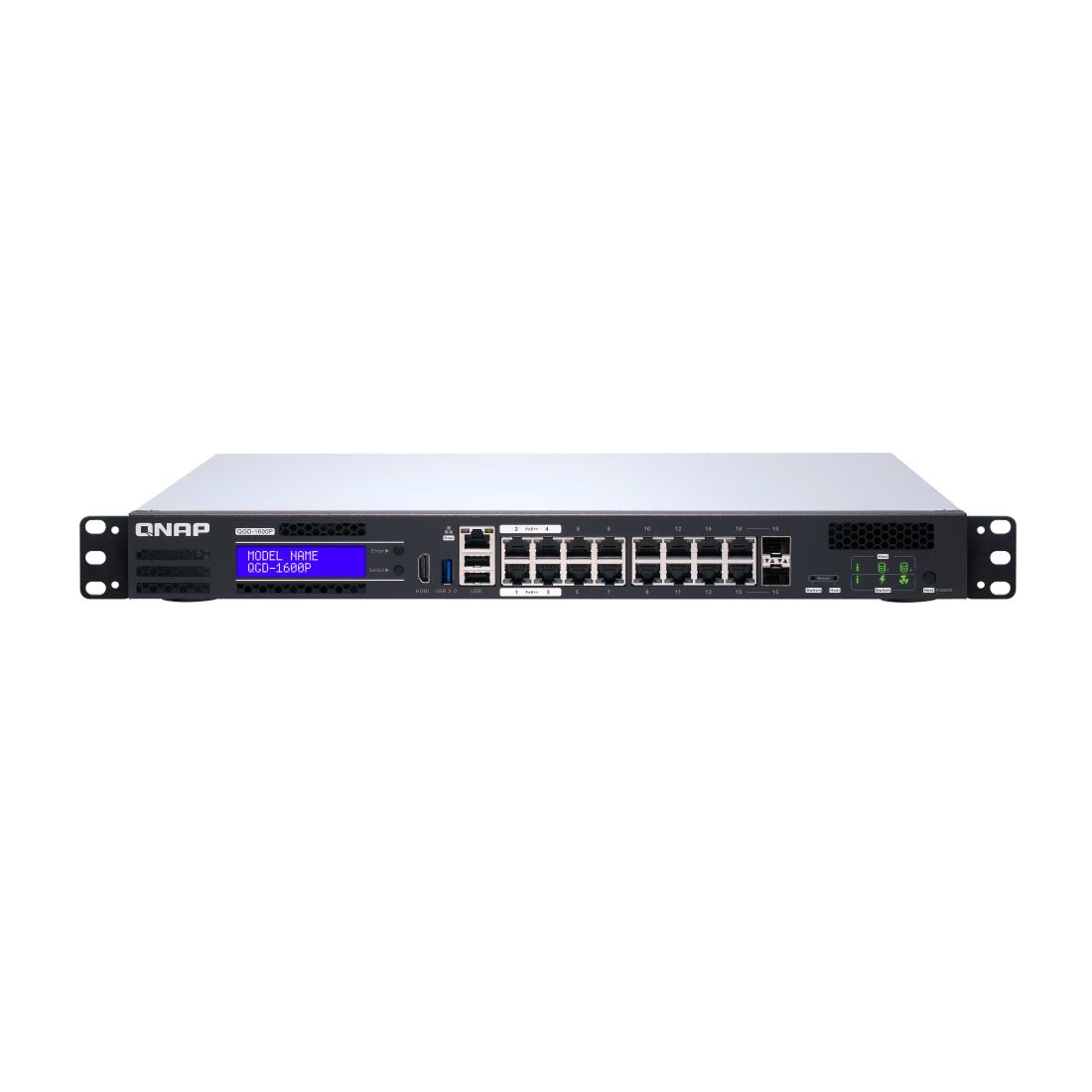  - Incom Group
 Switch zarządzalny QNAP QGD-1600P-4G NAS, ADRA, PoE++, 14x 1GbE, 2x SFP 4713213516195