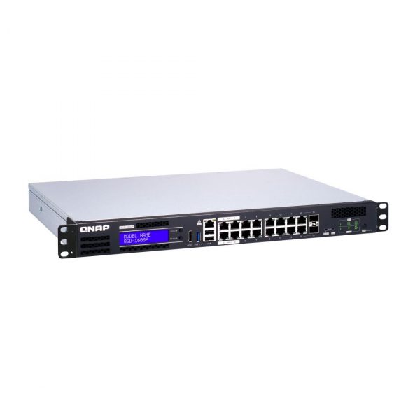 Switch zarządzalny QNAP QGD-1600P-8G NAS, ADRA, PoE++, 14x 1GbE, 2x SFP 4713213516119  - Incom Group
