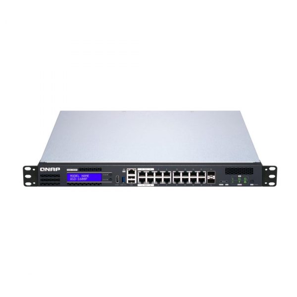 Switch zarządzalny QNAP QGD-1600P-8G NAS, ADRA, PoE++, 14x 1GbE, 2x SFP  - Incom Group
 4713213516119