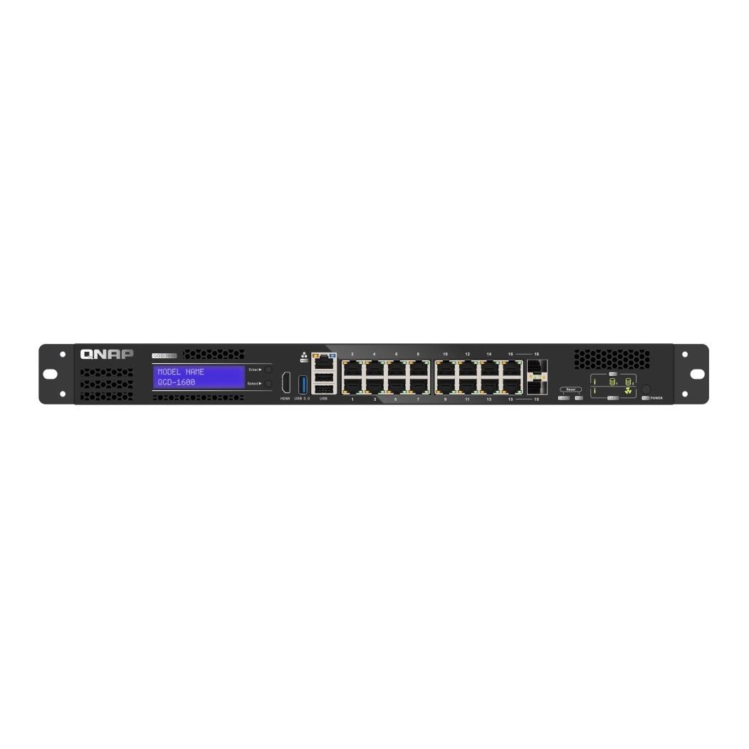 Switch zarządzalny QNAP QGD-1600-4G NAS, ADRA, 14x 1GbE, 2x SFP 4711103084281  - Incom Group
