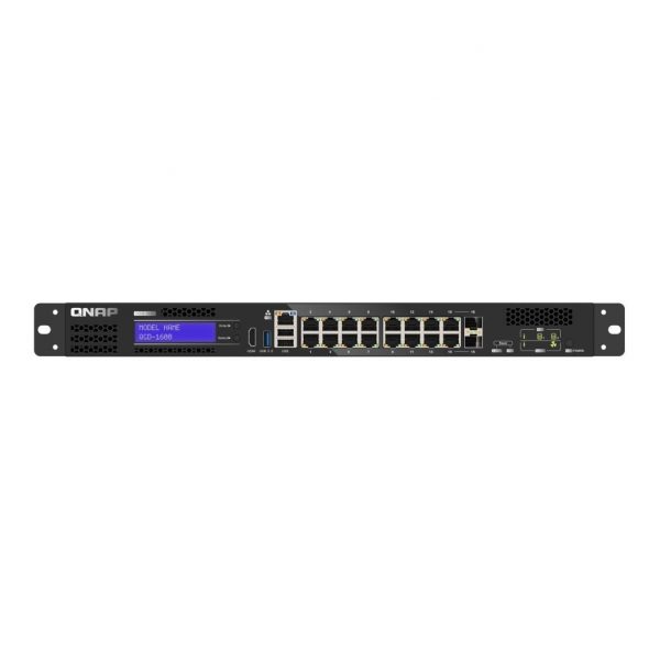 4711103083918 Switch zarządzalny QNAP QGD-1600-8G NAS, ADRA, 14x 1GbE, 2x SFP  - Incom Group
