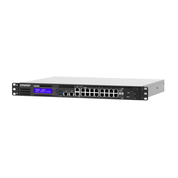 4713213517857  - Incom Group
 Switch zarządzalny QNAP QGD-1602P-C3558-8G NAS, ADRA,PoE++, 8x 2,5 GbE, 8x 1GbE, 2x SFP+