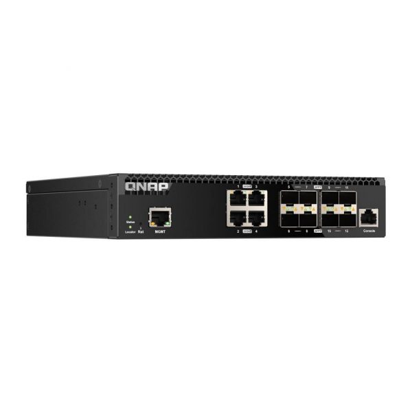 Switch zarządzalny QNAP QSW-M3212R-8S4T 4x 10GbE RJ45 8x 10GbE SFP+ 4711103084328  - Incom Group
