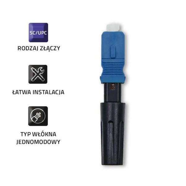 Szybkozłącze światłowodowe Qoltec SC/UPC | Singlemode | 3.0mm 5901878544977  - Incom Group
