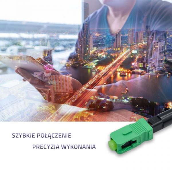  - Incom Group
 Szybkozłącze światłowodowe Qoltec SC/APC | Singlemode | 0.9mm | Zestaw 10 szt. 5901878544984