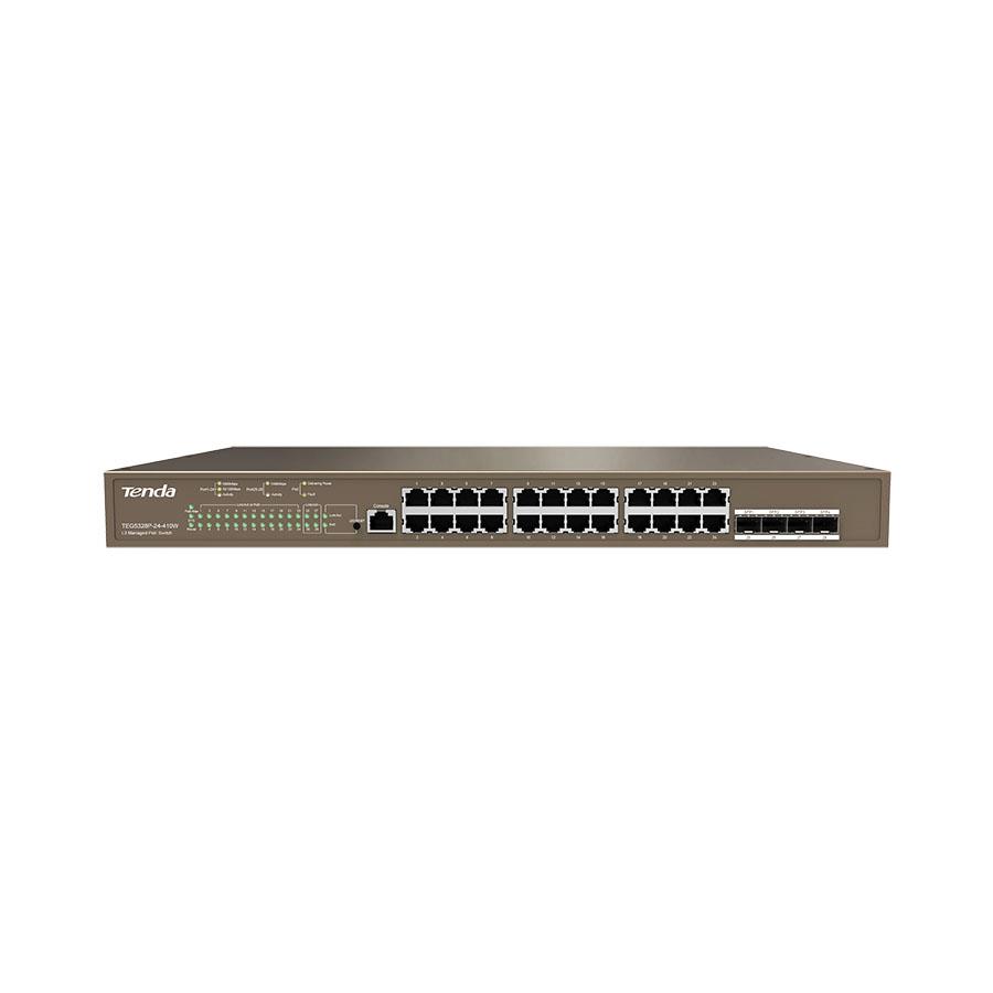 Switch zarządzalny Tenda TEG5328P-24-410W 24-port  PoE 410W  - Incom Group
 6932849431742