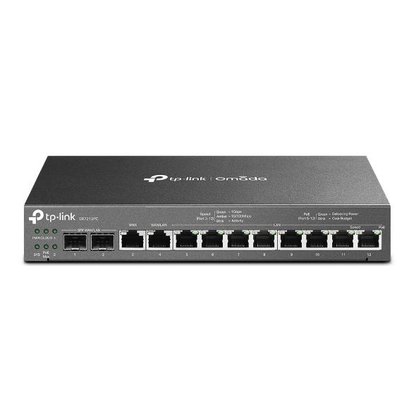 4897098688717 Router VPN TP-Link ER7212PC Gigabit PoE+ Omada 3-w-1  - Incom Group
