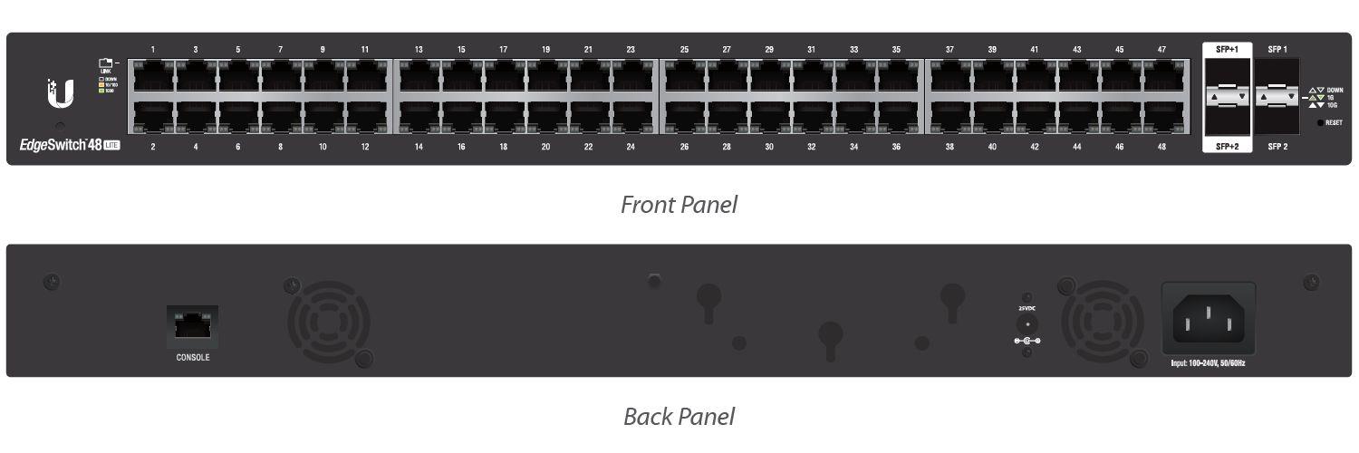  - Incom Group
 0810354022296 Switch zarządzalny UBIQUITI EdgeSwitch 48 Lite 48x100/1000 2xSFP 2xSFP+