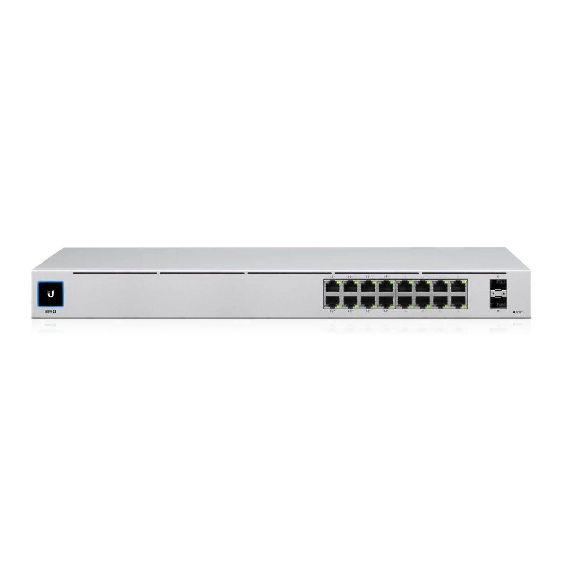 Switch zarządzalny UBIQUITI UniFi Switch 16 PoE Gen 2 (USW-16-POE) 16x 10/100/1000Mb/s  (8xPoE+) 2xSFP 0817882028547  - Incom Group
