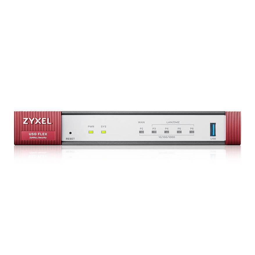 Zapora sieciowa Zyxel USGFLEX50-EU0101F 5x10/100/1000 1xUSB 3.0 4718937626380  - Incom Group
