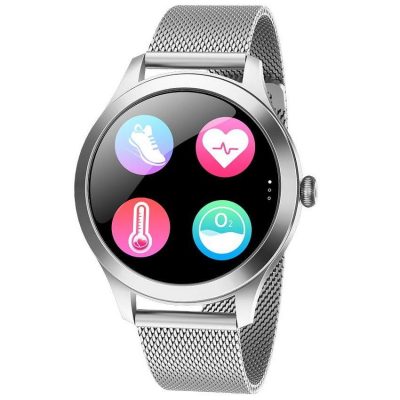 Smartwatch Garett Women Naomi Pro srebrny, stalowy  - Incom Group
 5903991665461