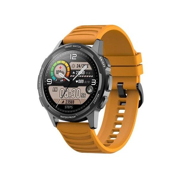 5904238703083 Smartwatch Senbono X28 Full HD 360x360, pomiar SpO2, metalowa koperta żółty  - Incom Group
