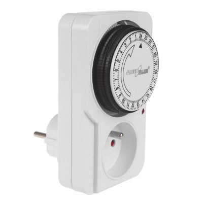 Włącznik czasowy timer mechaniczny GreenBlue GB360 E, 48 programów, max. obciążenie 16A, IP20  - Incom Group
 5902211133865