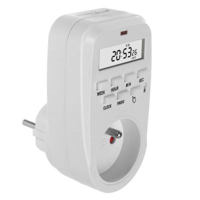 Włącznik czasowy timer cyfrowy GreenBlue GB362 E, max. obciążenie 16A, IP20 5902211133872  - Incom Group
