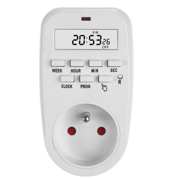  - Incom Group
 Włącznik czasowy timer cyfrowy GreenBlue GB362 E, max. obciążenie 16A, IP20 5902211133872