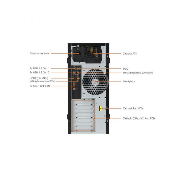  - Incom Group
 5905490392800 Serwer ADAX XADA T100 /E-2314/16GB/SSD480GB/S_RAID/550W/3Y