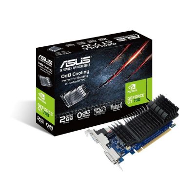 Karta VGA Asus GT730 2GB GDDR5 64bit VGA+DVI+HDMI PCIe Silent 4716659990390  - Incom Group
