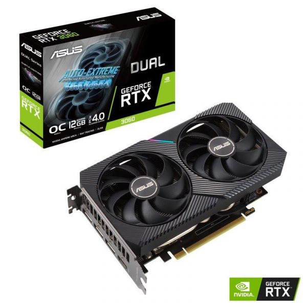  - Incom Group
 Karta VGA Asus GeForce RTX 3060 DUAL-RTX3060-O12G-V2 12GB GDDR6 192bit HDMI+3xDP PCIe4.0 4711081309925