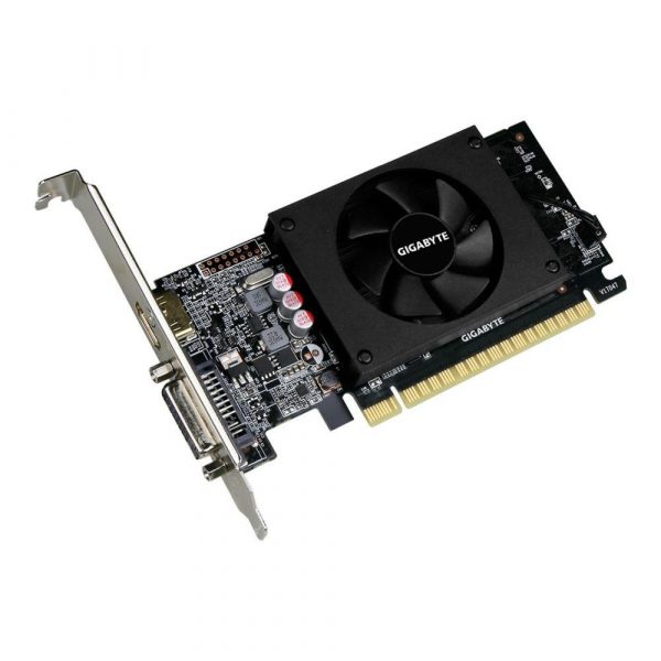 Karta VGA Gigabyte GT710 GV-N710D5-2GL 2GB DDR5 64bit DVI+HDMI PCI-E LP 4719331301606  - Incom Group
