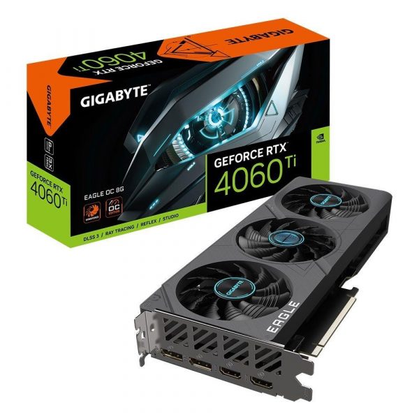 Karta VGA Gigabyte GeForce RTX 4060 Ti EAGLE OC 8G 8GB GDDR6 128bit 2xHDMI+2xDP PCIe4.0  - Incom Group
 4719331313418