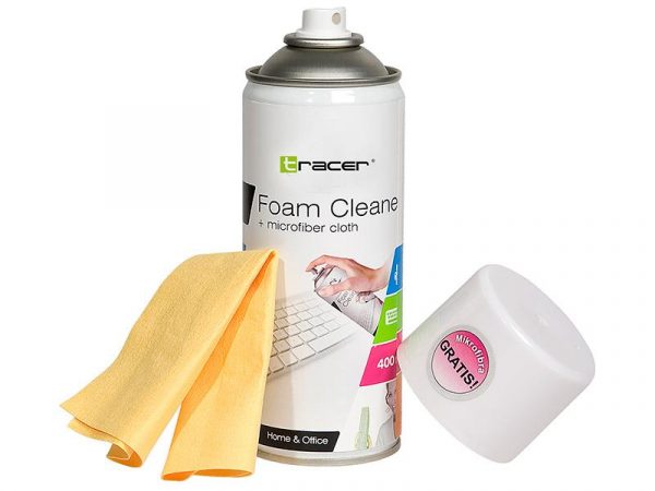  - Incom Group
 5907512851043 Pianka czyszcząca Tracer plastik 400 ml + microfibre