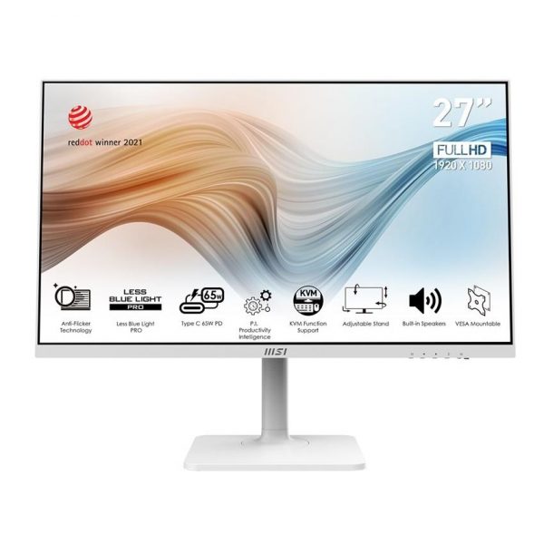 4719072955311  - Incom Group
 Monitor MSI 27" Modern MD272PW HDMI DP USB-C biały