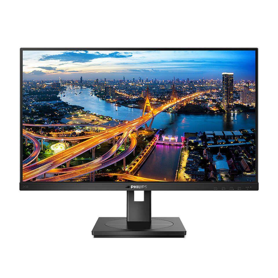 Monitor Philips 23,8" 243B1/00 HDMI DP USB głośniki  - Incom Group
 8712581763275