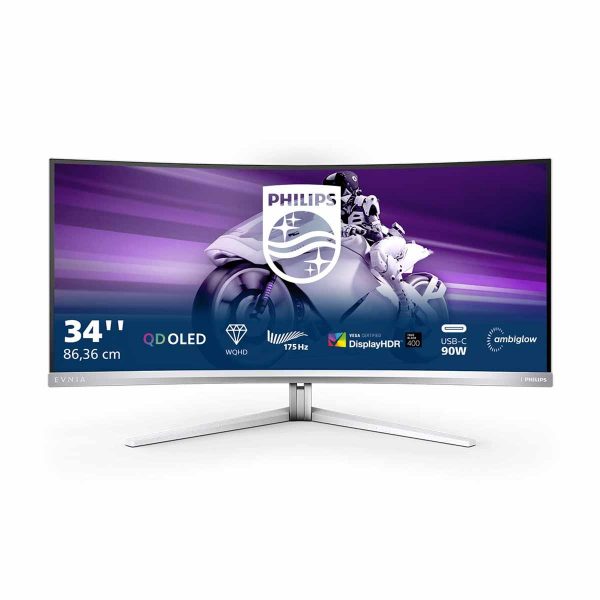 Monitor Philips 34" 34M2C8600/00 2xHDMI DP USB-C głośniki 5Wx2 8712581798680  - Incom Group
