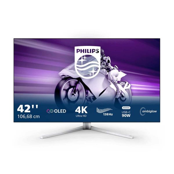 8712581798703 Monitor Philips 41,54" 42M2N8900/00 HDMI DP USB-C głośniki 10Wx2  - Incom Group
